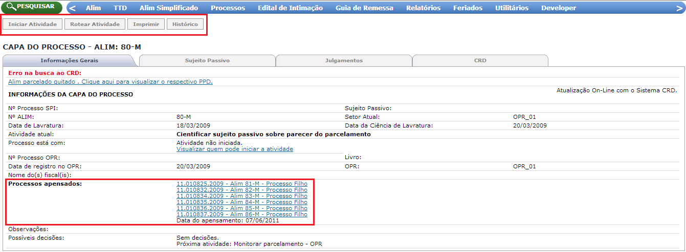 TelaApensamentoProcessosFilhos