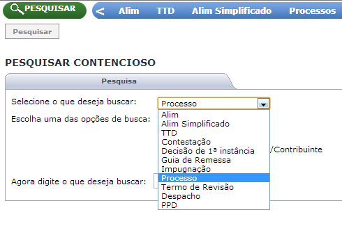 TelaOpcoesPesquisar