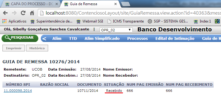 GuiaRemessaRECEBIDA