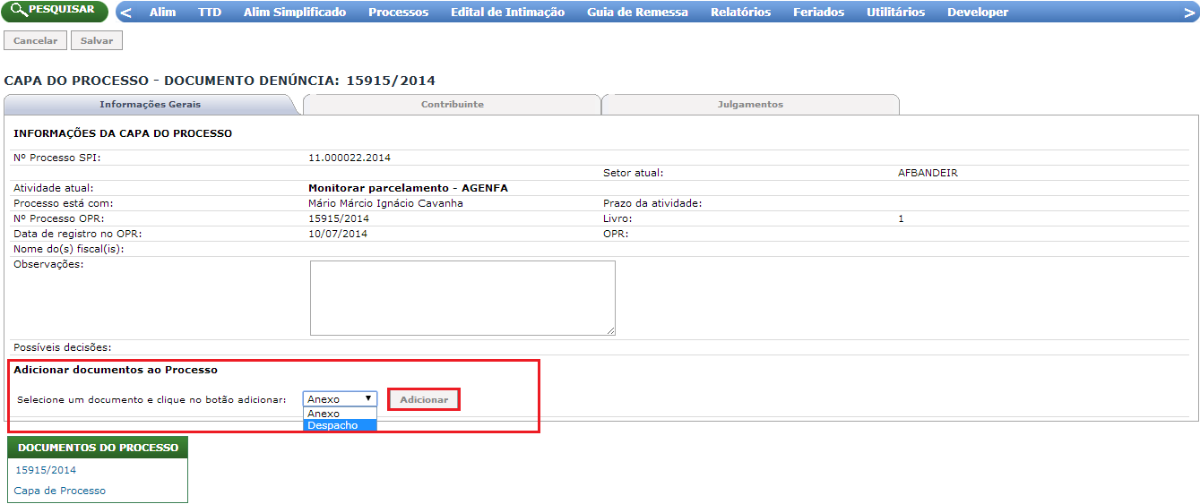InserindoDocumentoEscolhendoDocumento